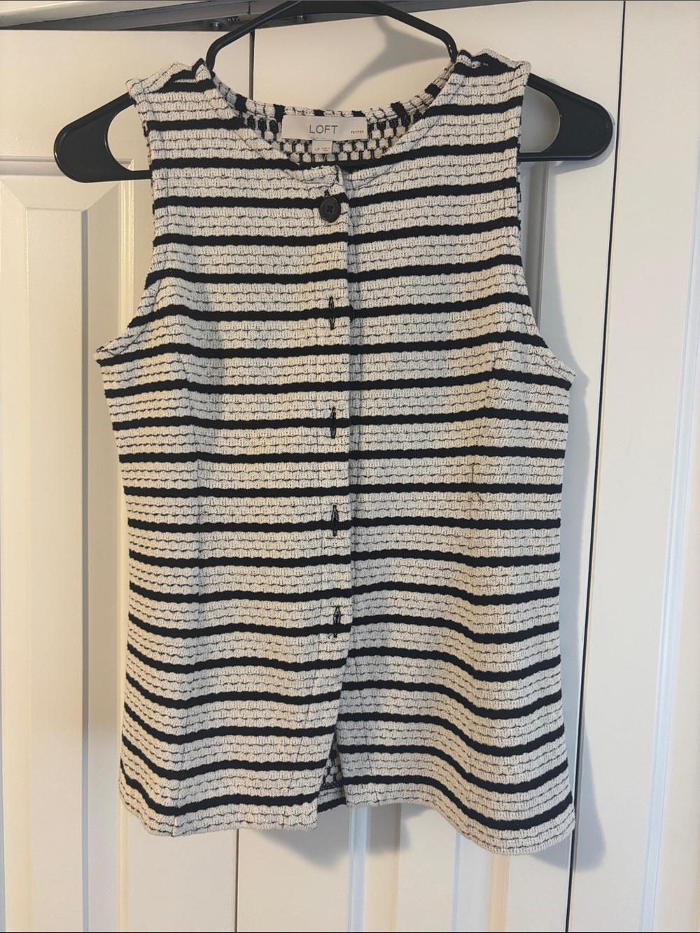 NWT Loft Striped Vest
